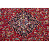 Traditional Kashan Hand Knotted Vintage Wool Oriental Persian Area Rug - 13'6" x 10'5"