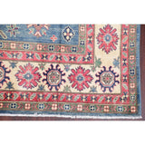 Traditional Kazak Diamond Oriental Handmade Wool Pakistani Area Rug - 10'8" x 7'9"
