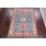 Traditional Kazak Diamond Oriental Handmade Wool Pakistani Area Rug - 10'8" x 7'9"