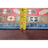 Traditional Kazak Diamond Oriental Handmade Wool Pakistani Area Rug - 10'8" x 7'9"