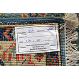 Traditional Kazak Hand Knotted Carpet Wool Pakistani Area Rug - 5'1" x 3'4"