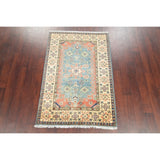 Traditional Kazak Hand Knotted Carpet Wool Pakistani Area Rug - 5'1" x 3'4"