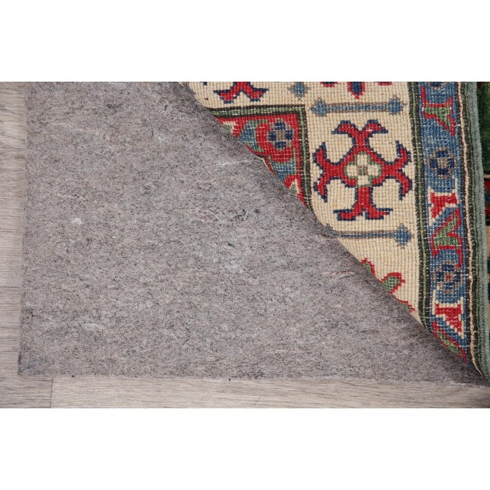 Traditional Kazak Hand Knotted Wool Carpet Oriental Pakistani Area Rug - 5'10" x 3'11"