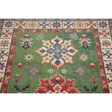 Traditional Kazak Hand Knotted Wool Carpet Oriental Pakistani Area Rug - 5'10" x 3'11"