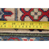 Traditional Kazak Hand Knotted Wool Carpet Oriental Pakistani Area Rug - 5'10" x 3'11"