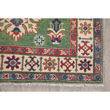 Traditional Kazak Hand Knotted Wool Carpet Oriental Pakistani Area Rug - 5'10" x 3'11"