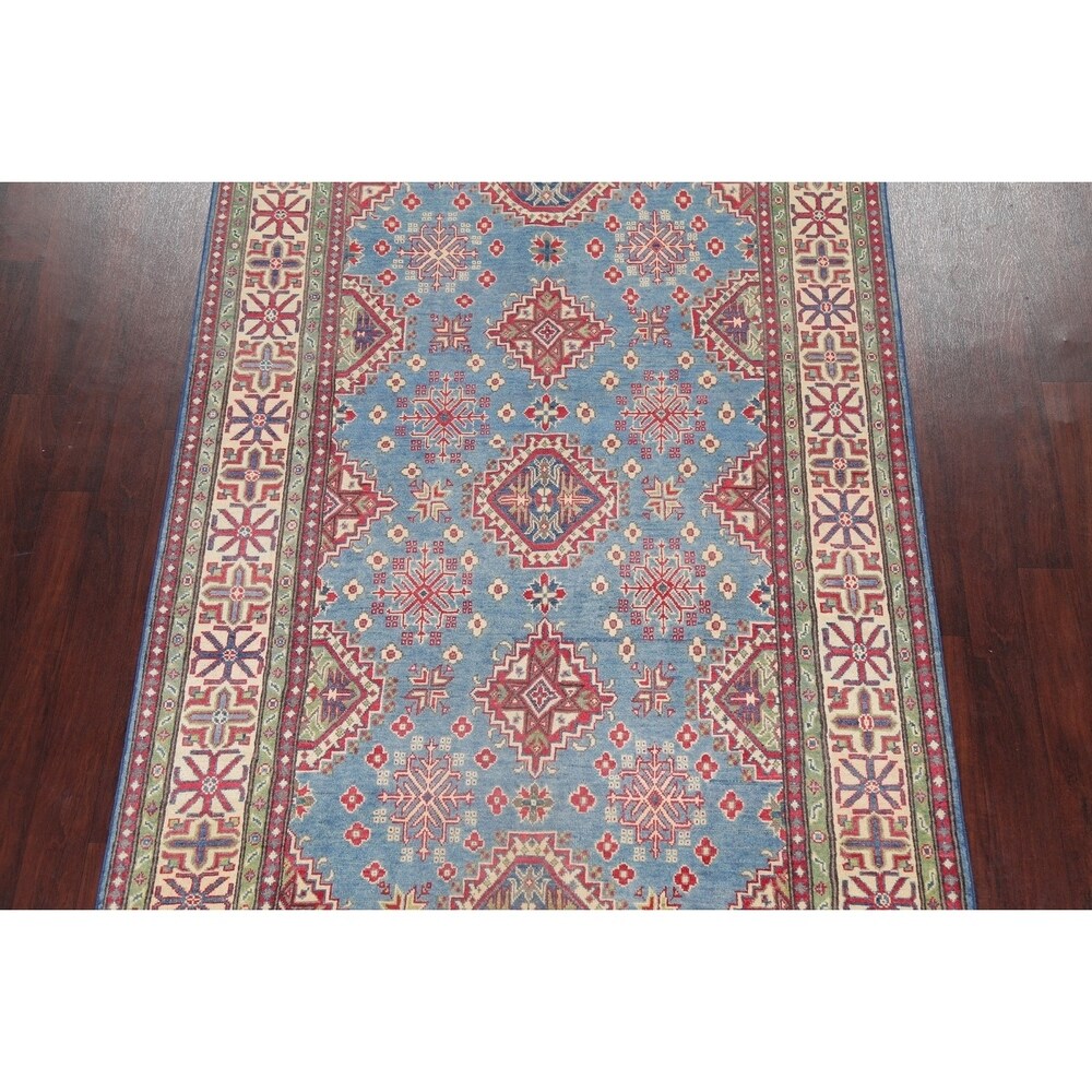Traditional Kazak Hand Knotted Wool Oriental Pakistani Area Rug - 8'10" x 5'10"