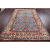 Traditional Kazak Hand Knotted Wool Oriental Pakistani Area Rug - 8'10" x 5'10"