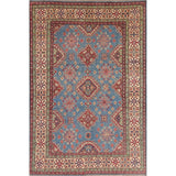 Traditional Kazak Hand Knotted Wool Oriental Pakistani Area Rug - 8'10" x 5'10"