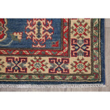 Traditional Kazak Oriental Carpet Pakistani Hand Knotted Wool Area Rug - 5'0" x 3'3"