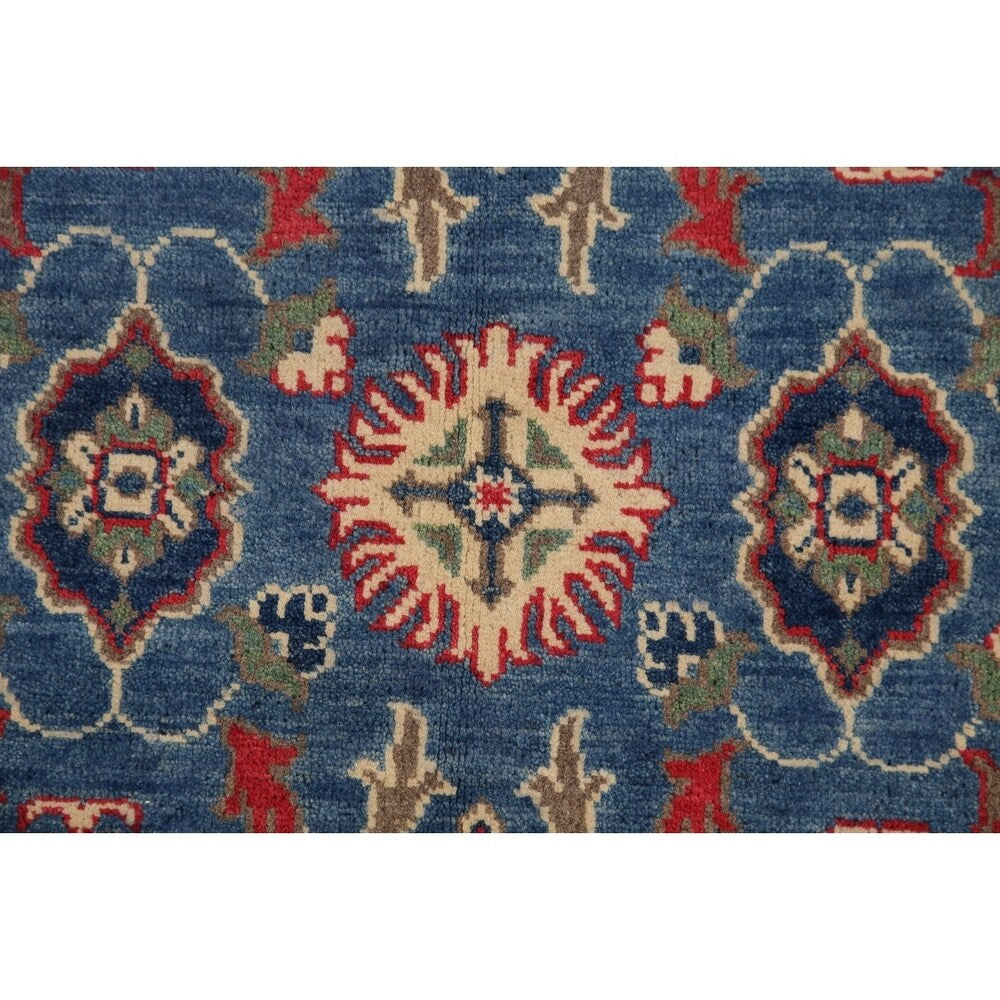 Traditional Kazak Oriental Carpet Pakistani Hand Knotted Wool Area Rug - 5'0" x 3'3"