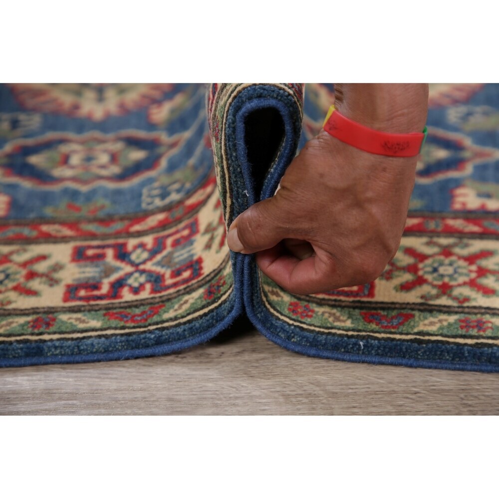 Traditional Kazak Oriental Carpet Pakistani Hand Knotted Wool Area Rug - 5'0" x 3'3"