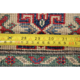 Traditional Kazak Oriental Carpet Pakistani Hand Knotted Wool Area Rug - 5'0" x 3'3"