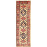 Traditional Kazak Oriental Hand Knotted Wool Pakistani Rug - 8'4" x 2'7" Runner