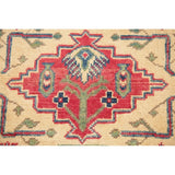 Traditional Kazak Oriental Hand Knotted Wool Pakistani Rug - 8'4" x 2'7" Runner