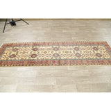 Traditional Kazak Oriental Hand Knotted Wool Pakistani Rug - 9'7" x 2'9" Runner