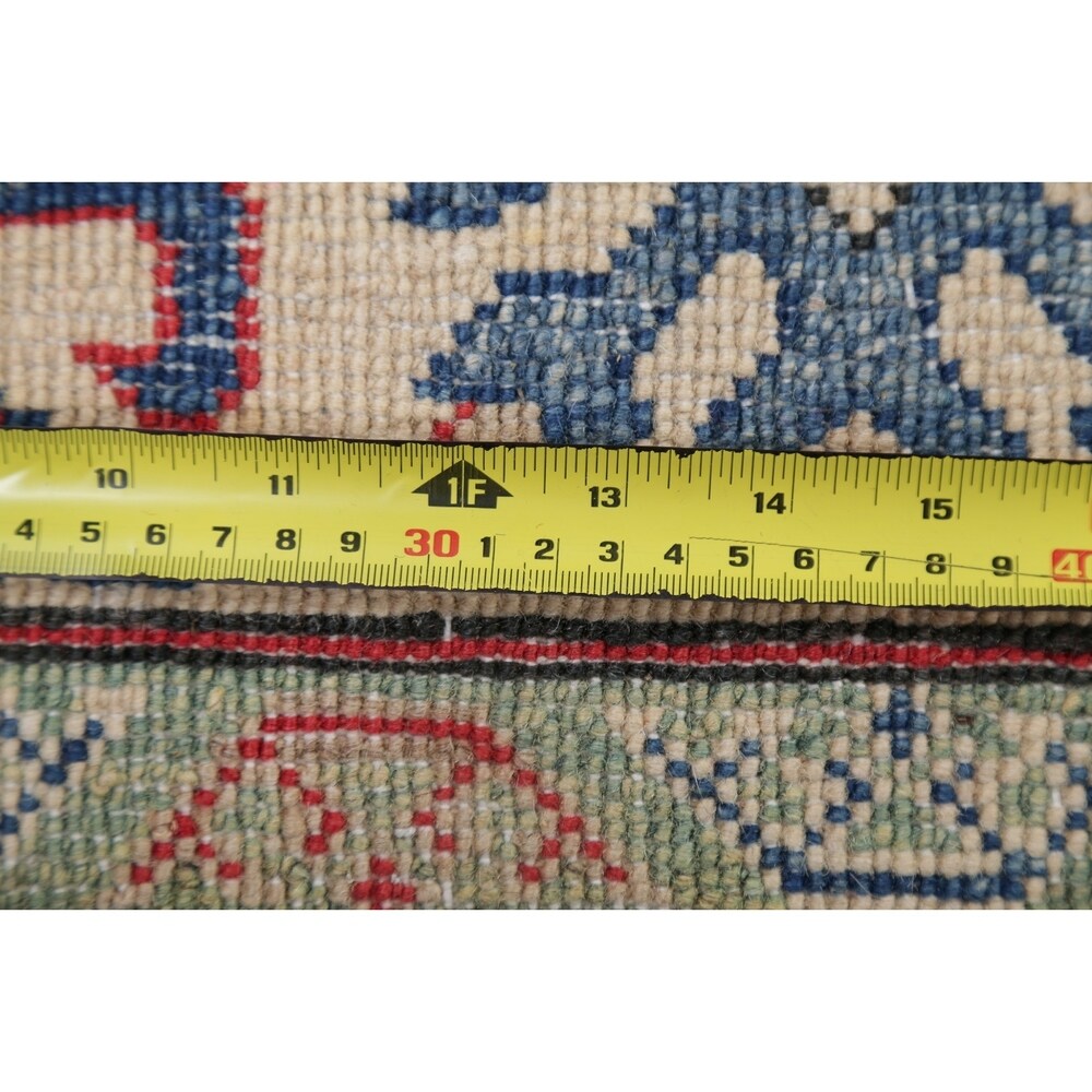 Traditional Kazak Pakistani Rug Oriental Hand Knotted Wool Carpet - 15'3" x 5'4" Runner