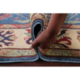 Traditional Kazak Pakistani Rug Oriental Hand Knotted Wool Carpet - 15'3" x 5'4" Runner