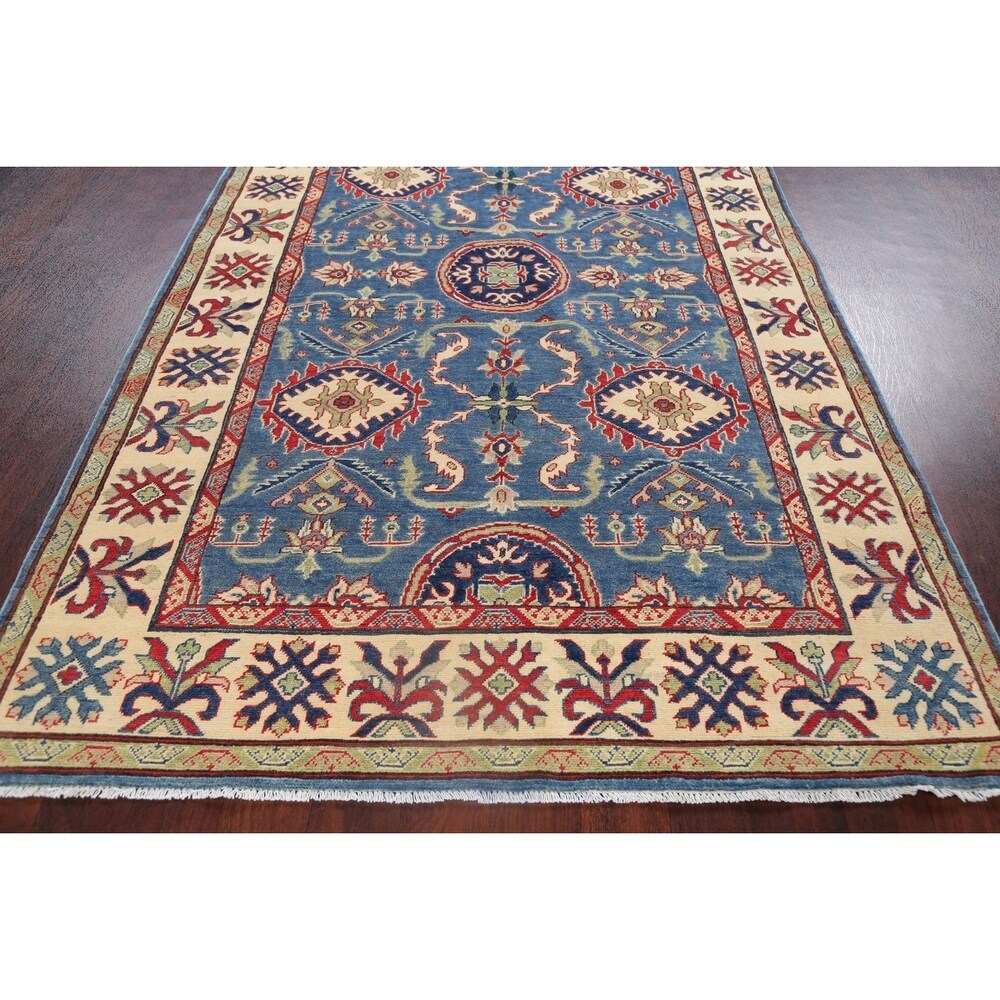 Traditional Kazak Pakistani Rug Oriental Hand Knotted Wool Carpet - 15'3" x 5'4" Runner