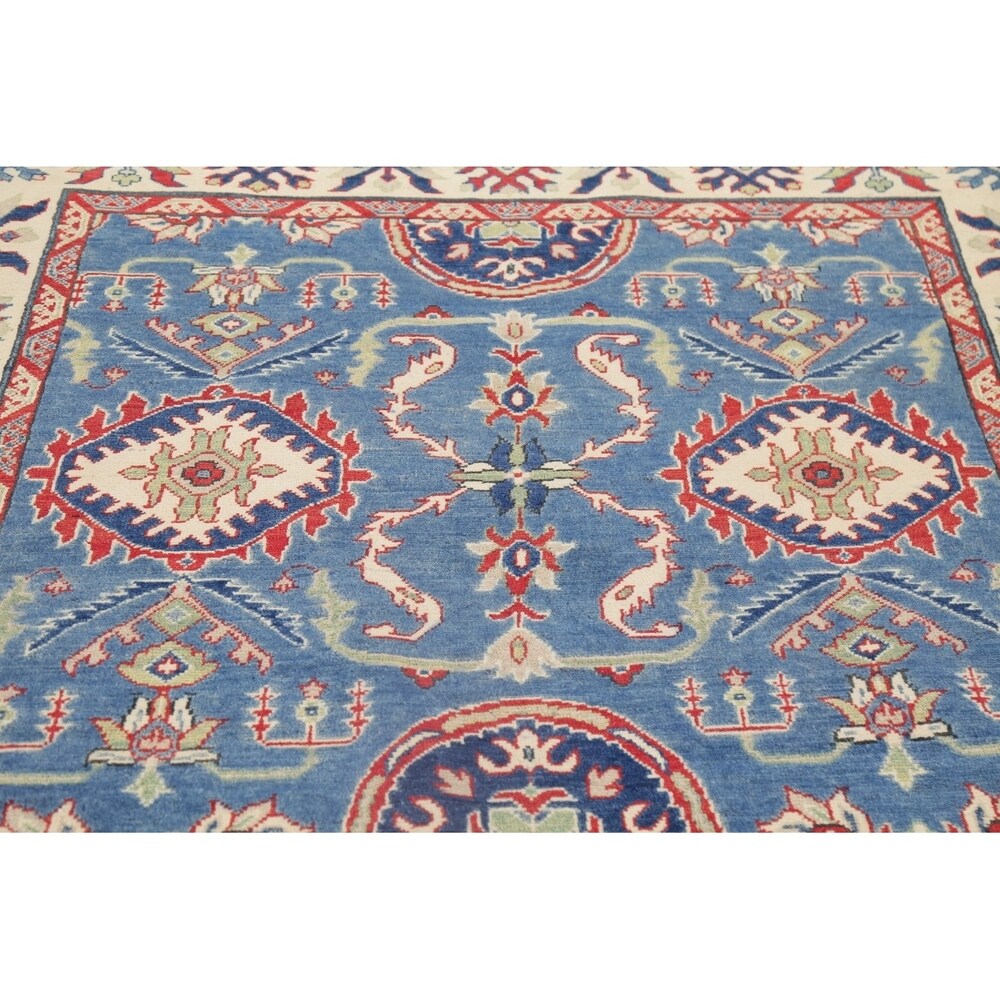 Traditional Kazak Pakistani Rug Oriental Hand Knotted Wool Carpet - 15'3" x 5'4" Runner