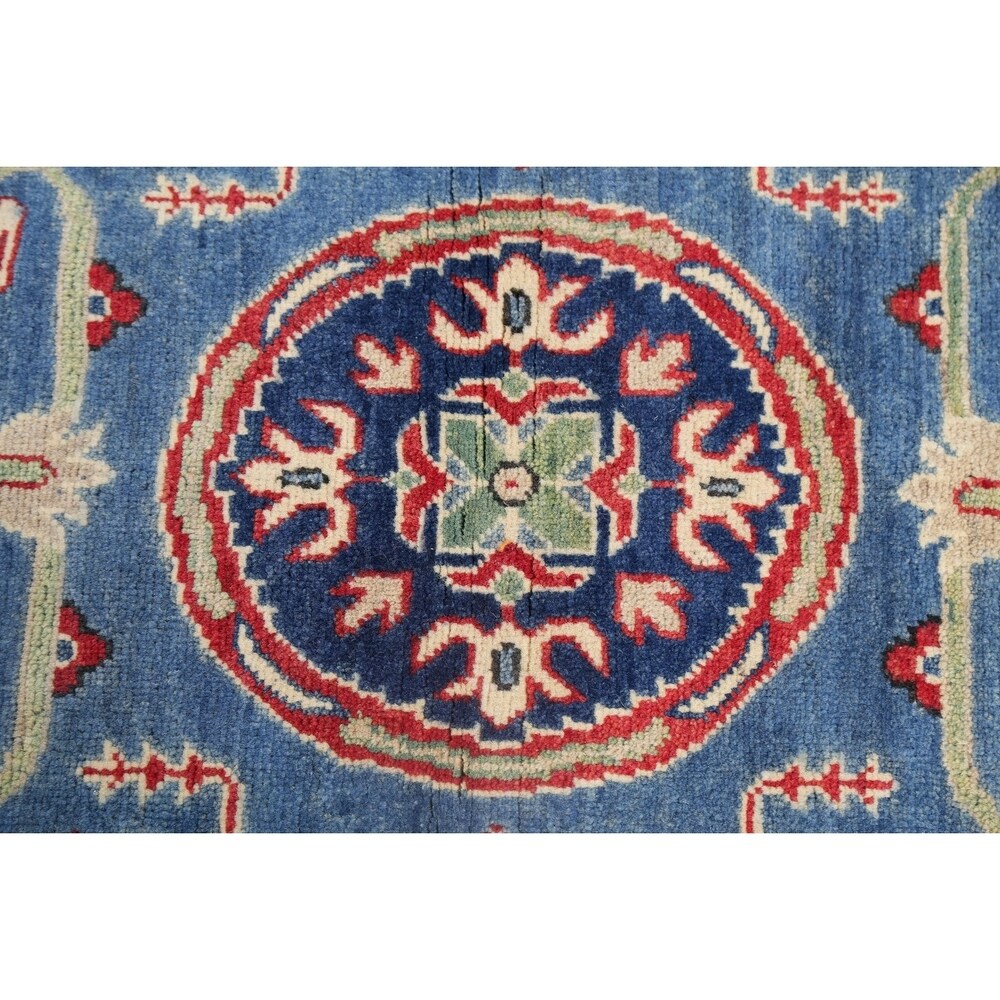 Traditional Kazak Pakistani Rug Oriental Hand Knotted Wool Carpet - 15'3" x 5'4" Runner