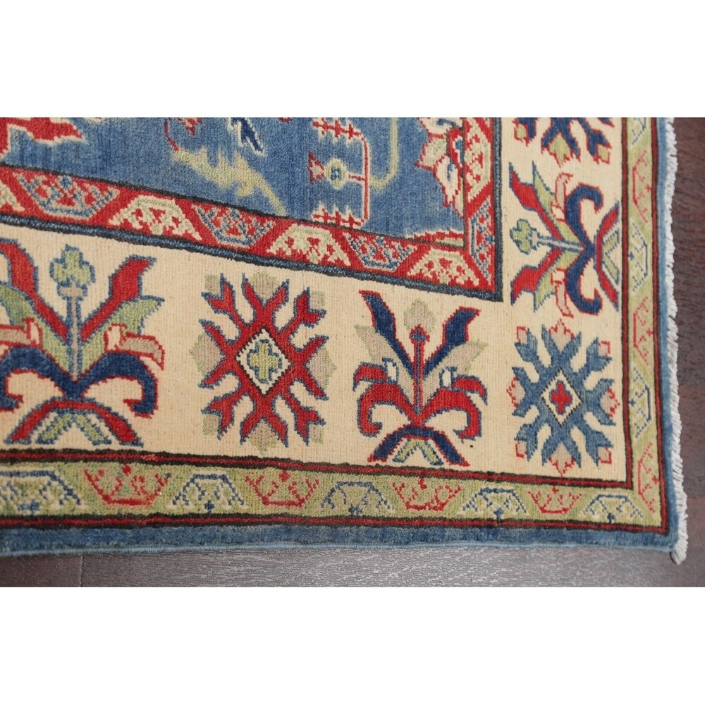 Traditional Kazak Pakistani Rug Oriental Hand Knotted Wool Carpet - 15'3" x 5'4" Runner