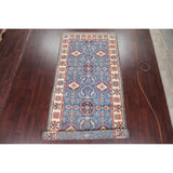 Traditional Kazak Pakistani Rug Oriental Hand Knotted Wool Carpet - 15'3" x 5'4" Runner