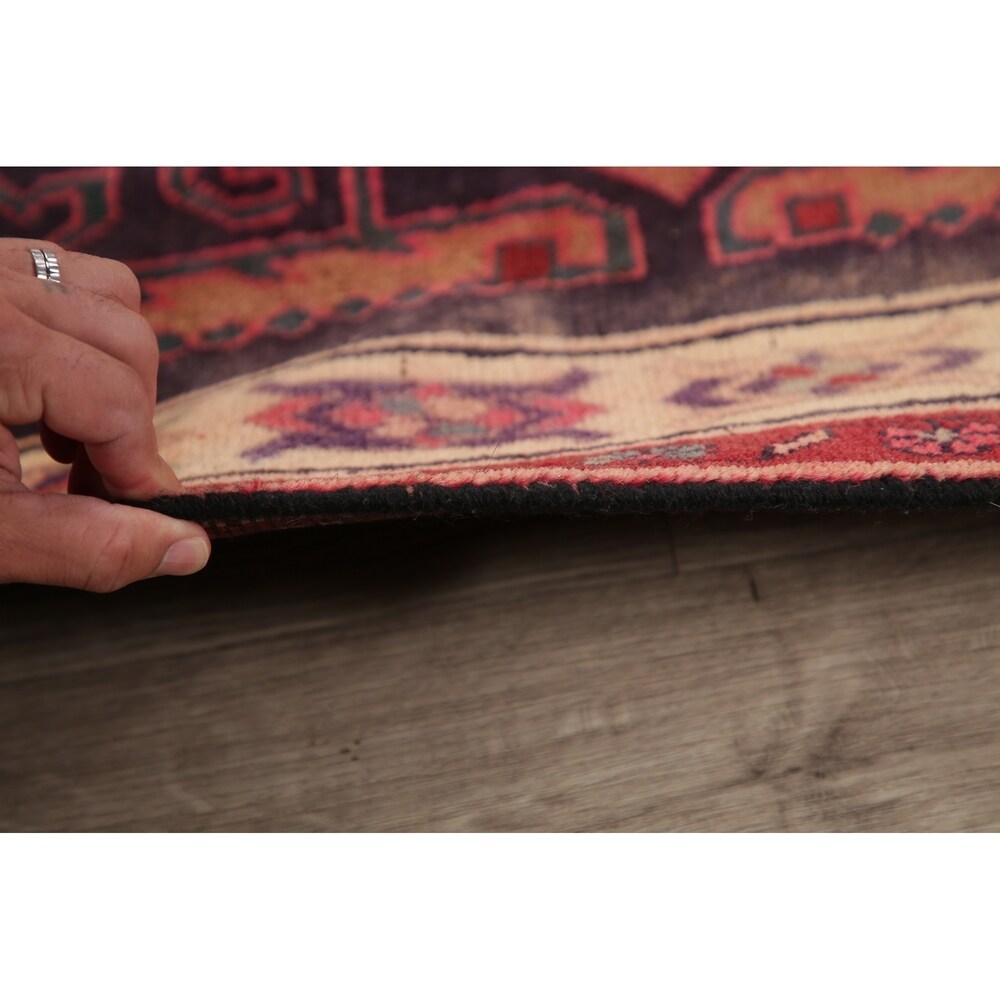 Traditional Lori Oriental Vintage Hand Knotted Persian Wool Area Rug - 9'8" x 6'9"