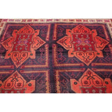 Traditional Lori Oriental Vintage Hand Knotted Persian Wool Area Rug - 9'8" x 6'9"