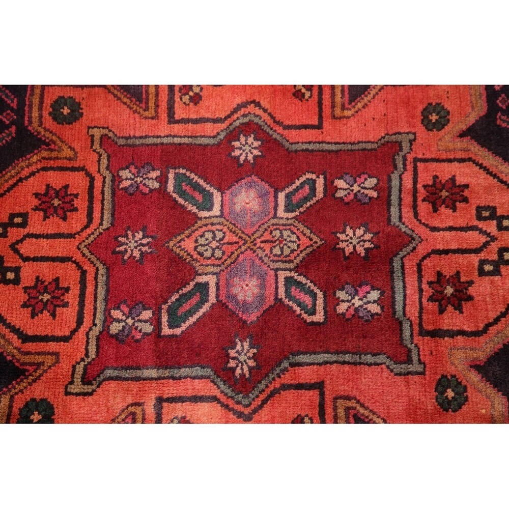 Traditional Lori Oriental Vintage Hand Knotted Persian Wool Area Rug - 9'8" x 6'9"