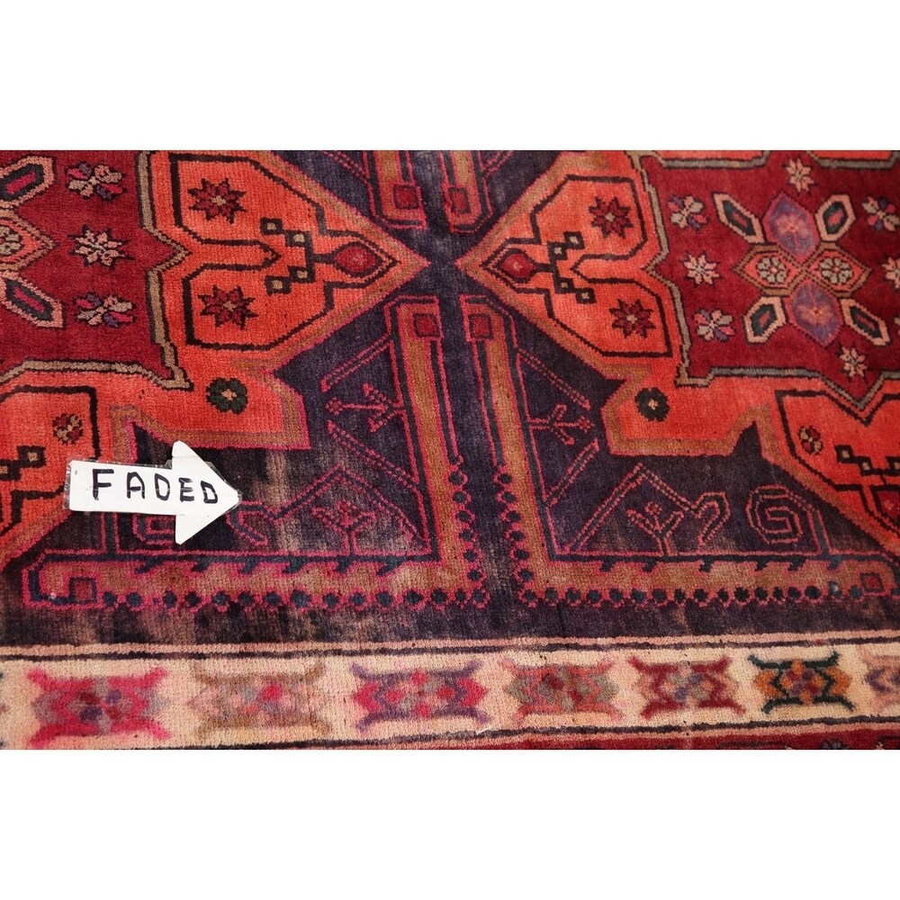 Traditional Lori Oriental Vintage Hand Knotted Persian Wool Area Rug - 9'8" x 6'9"