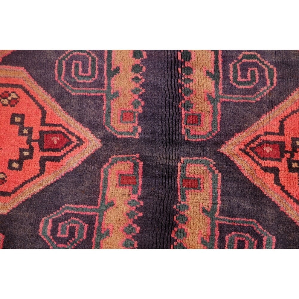 Traditional Lori Oriental Vintage Hand Knotted Persian Wool Area Rug - 9'8" x 6'9"