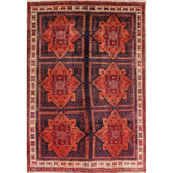 Traditional Lori Oriental Vintage Hand Knotted Persian Wool Area Rug - 9'8" x 6'9"