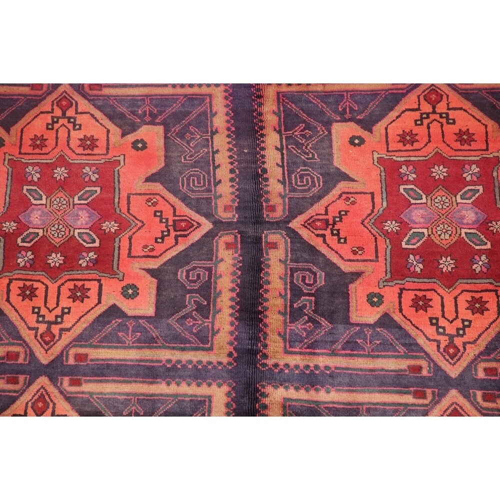 Traditional Lori Oriental Vintage Hand Knotted Persian Wool Area Rug - 9'8" x 6'9"