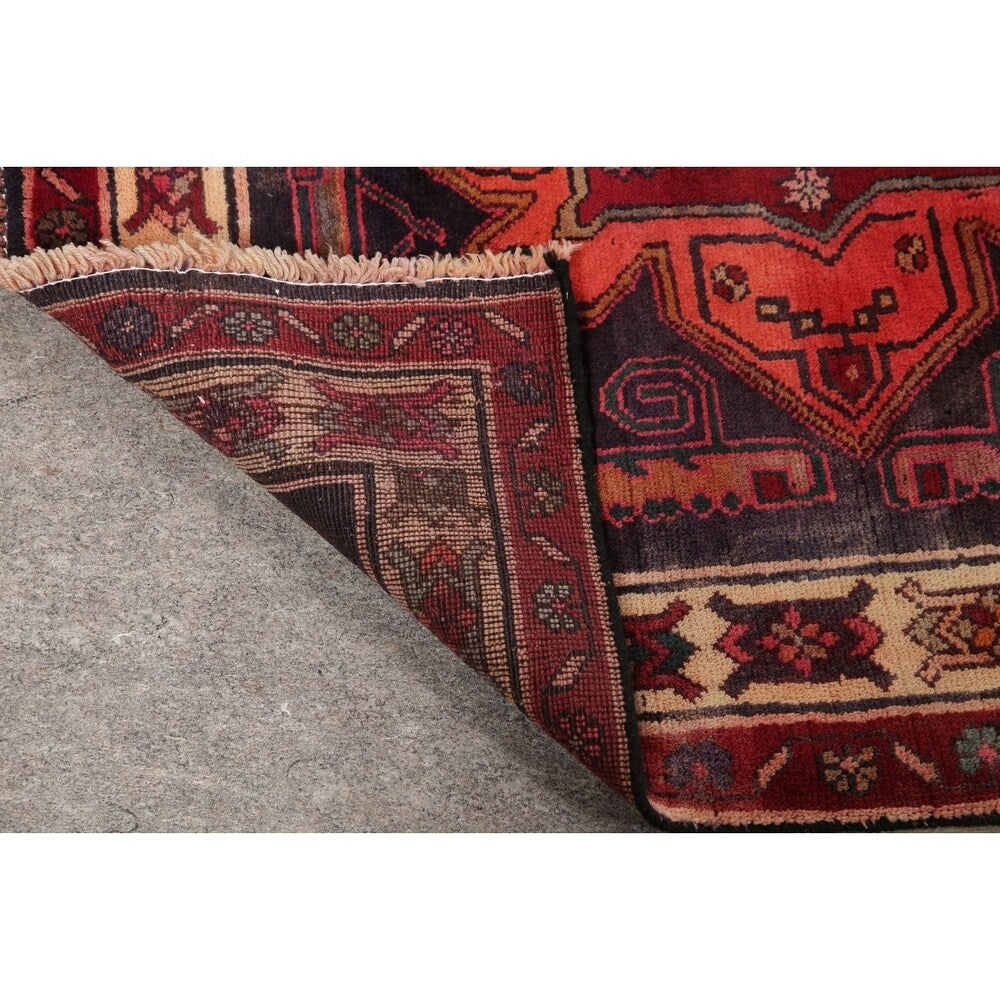 Traditional Lori Oriental Vintage Hand Knotted Persian Wool Area Rug - 9'8" x 6'9"