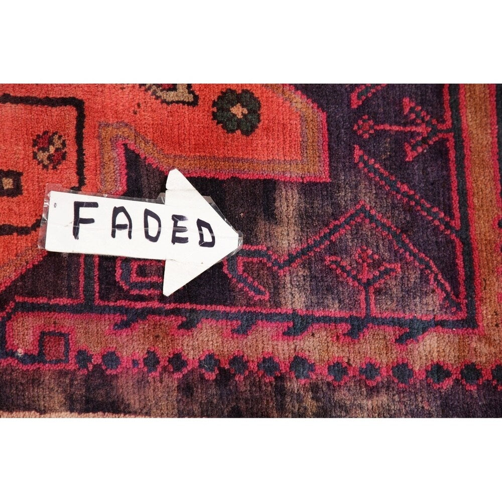 Traditional Lori Oriental Vintage Hand Knotted Persian Wool Area Rug - 9'8" x 6'9"