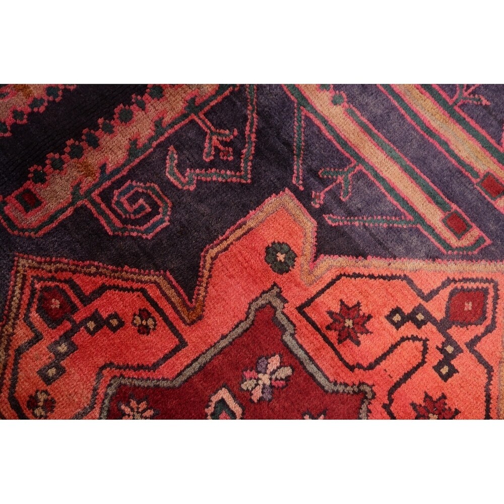 Traditional Lori Oriental Vintage Hand Knotted Persian Wool Area Rug - 9'8" x 6'9"