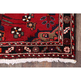 Traditional Malayer Hamedan Handmade Persian Wool Rug - 10'5" x 3'7" runner
