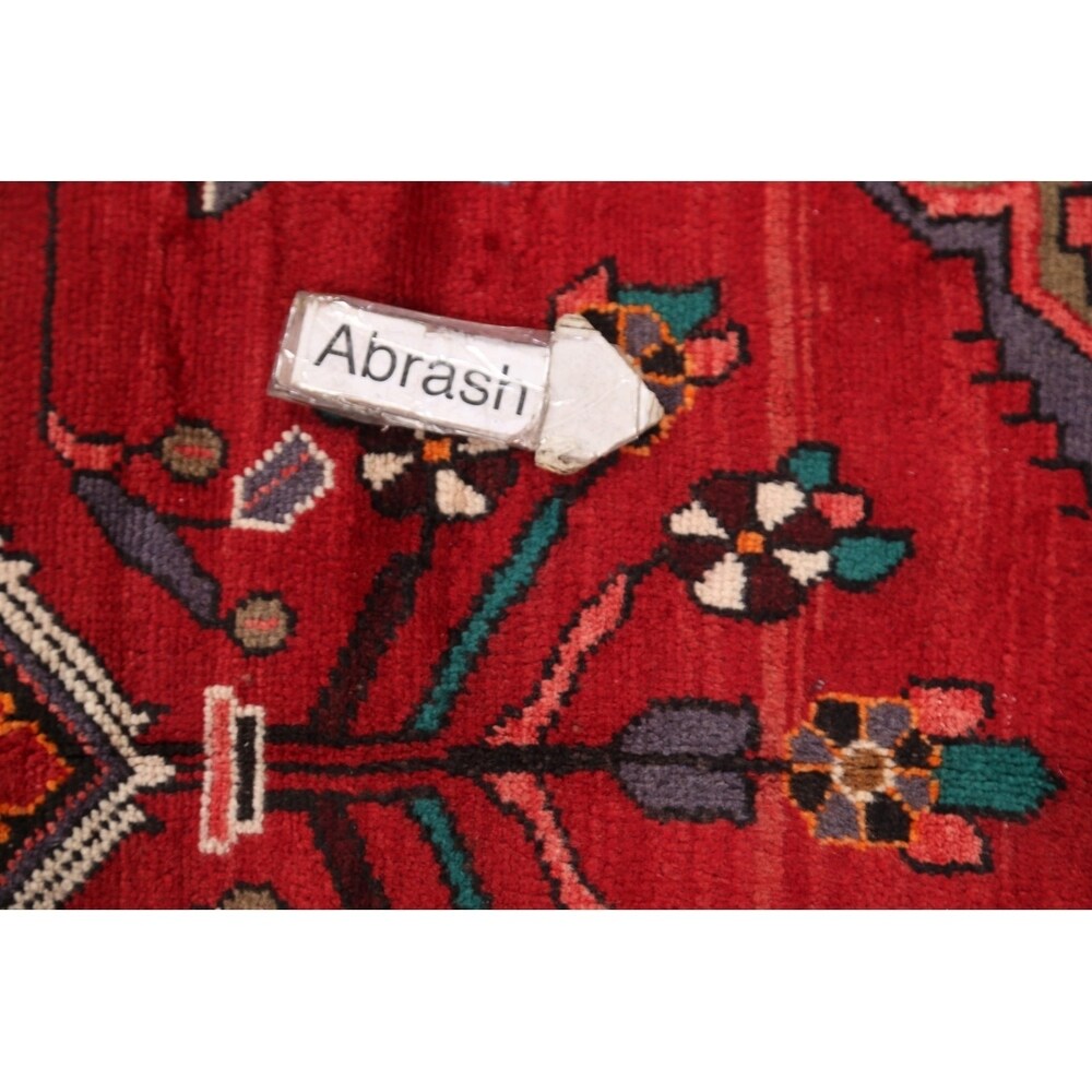 Traditional Malayer Hamedan Handmade Persian Wool Rug - 10'5" x 3'7" runner