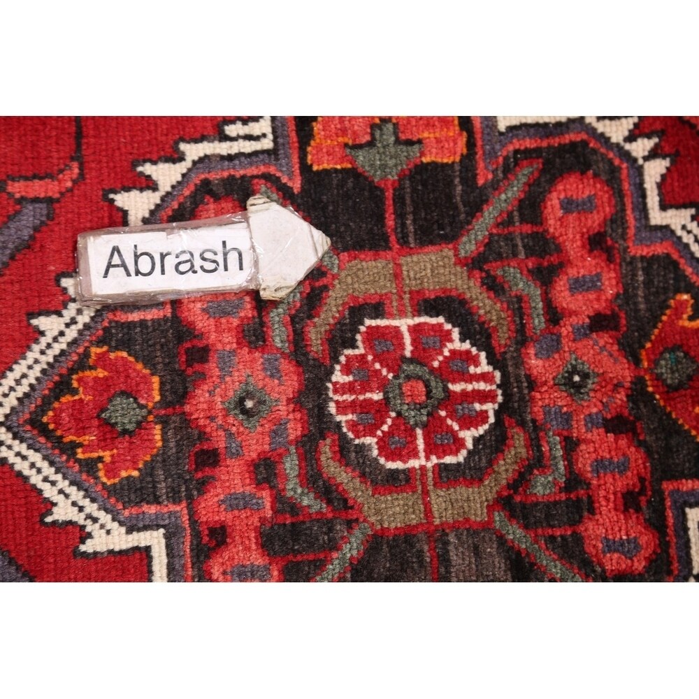 Traditional Malayer Hamedan Handmade Persian Wool Rug - 10'5" x 3'7" runner