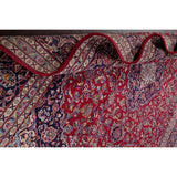 Traditional Mashad Oriental Area Rug Hand Knotted Wool Persian Carpet - 12'6" X 9'9"