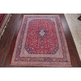 Traditional Mashad Oriental Area Rug Hand Knotted Wool Persian Carpet - 12'6" X 9'9"