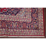 Traditional Mashad Oriental Area Rug Hand Knotted Wool Persian Carpet - 12'6" X 9'9"