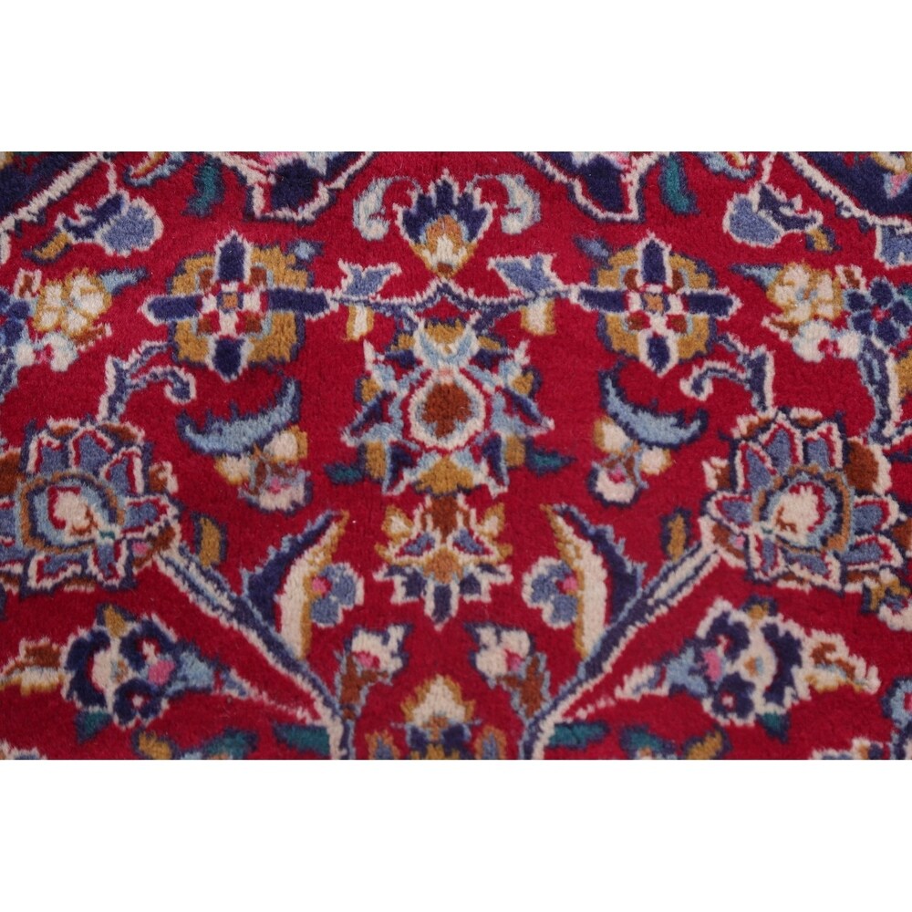 Traditional Mashad Oriental Area Rug Hand Knotted Wool Persian Carpet - 12'6" X 9'9"