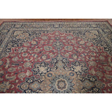 Traditional Mashad Persian Vintage Area Rug Hand-knotted Wool Carpet - 9'8" x 12'7"