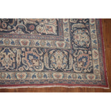 Traditional Mashad Persian Vintage Area Rug Hand-knotted Wool Carpet - 9'8" x 12'7"
