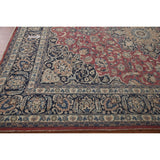 Traditional Mashad Persian Vintage Area Rug Hand-knotted Wool Carpet - 9'8" x 12'7"