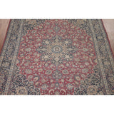 Traditional Mashad Persian Vintage Area Rug Hand-knotted Wool Carpet - 9'8" x 12'7"