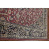 Traditional Mashad Persian Vintage Area Rug Hand-knotted Wool Carpet - 9'8" x 12'7"