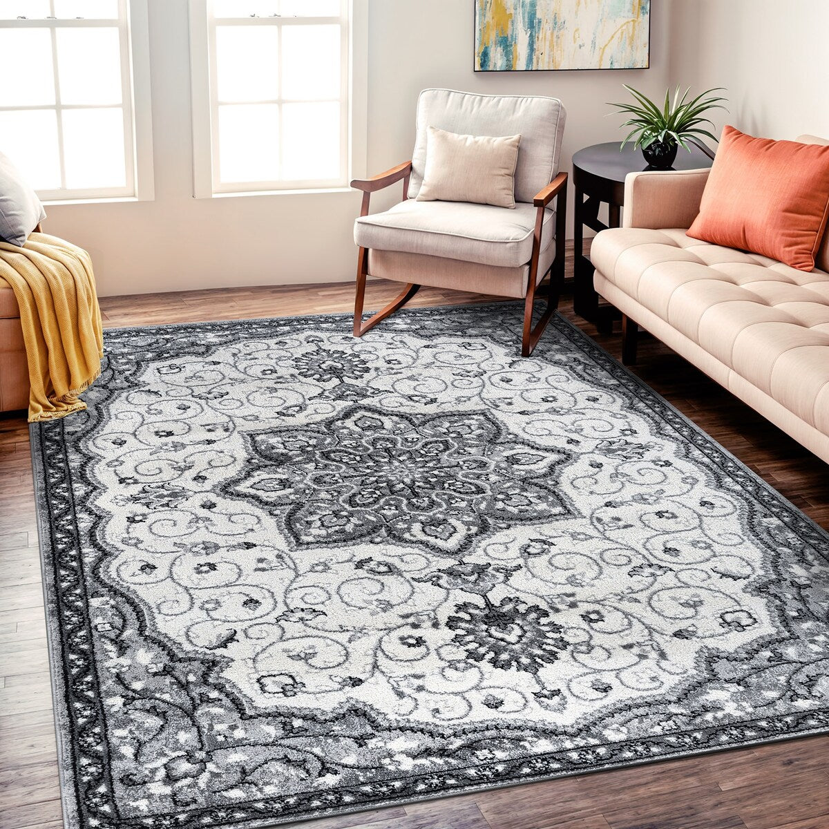 Traditional Medallion Area Rug